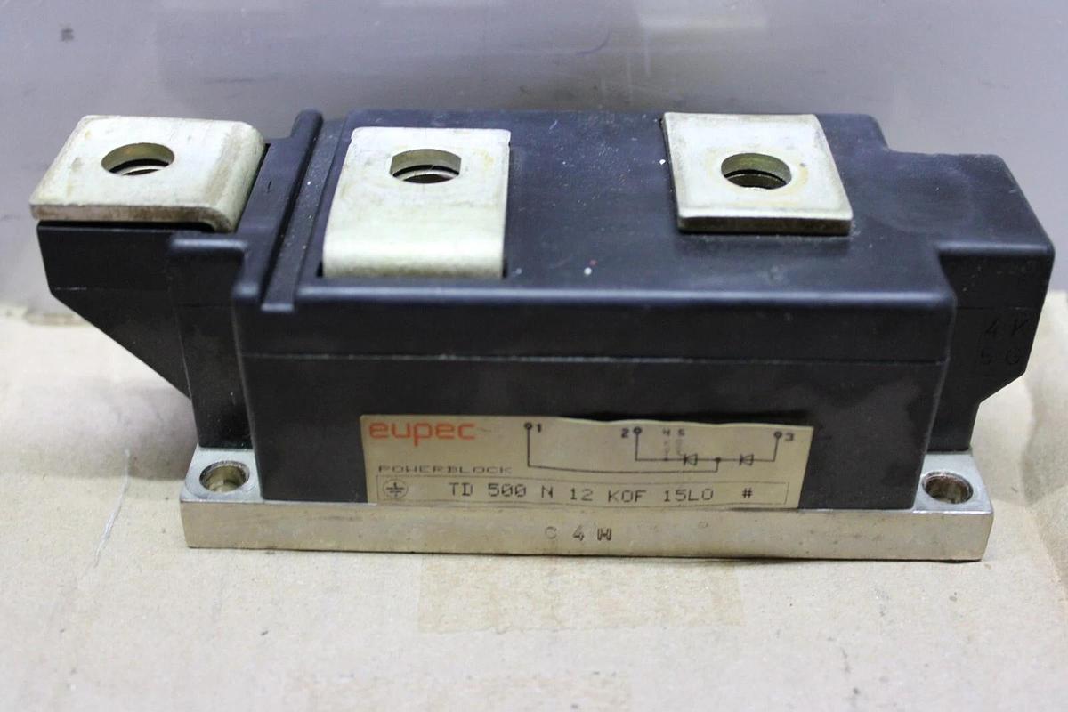 Used LOT OF 2 EUPEC IGBT POWERBLOCK TD500N12K0F 15LO **WARRANTY INCLUDED**
