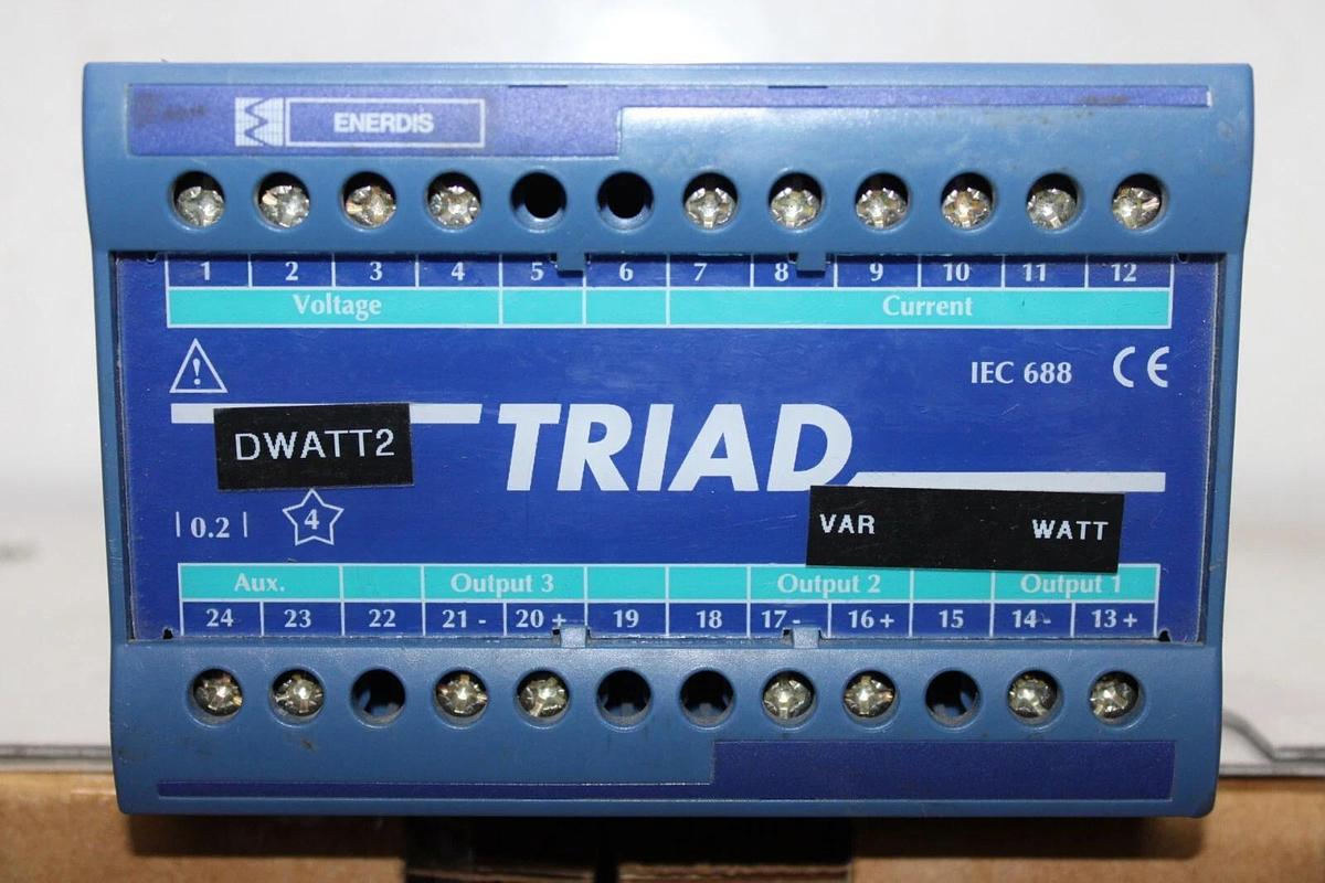 Used ENERDIS TRIAD MEASURING TRANSDUCER IEC 688 **WARRANTY INCLUDED**