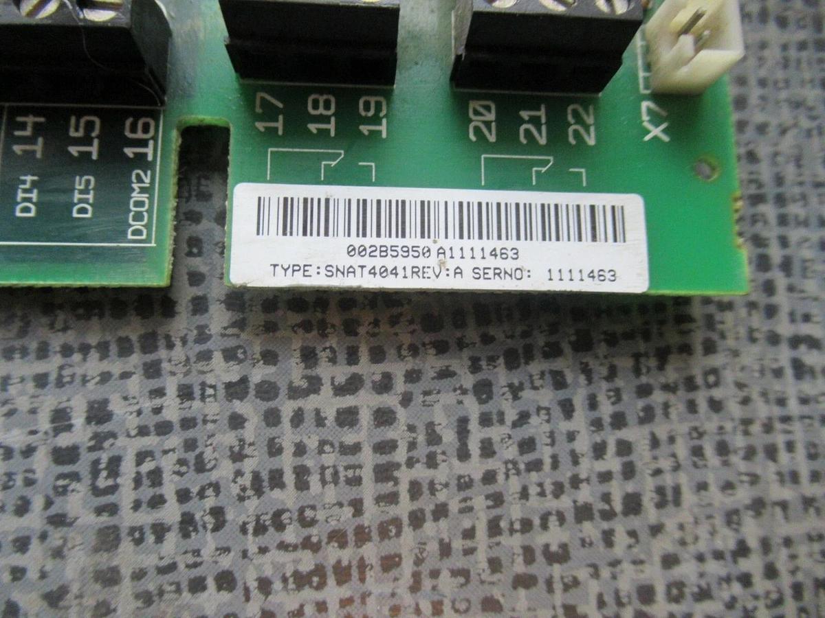 Used ABB CIRCUIT CONTROL BOARD SNAT4041 REV A **WARRANTY INCLUDED**