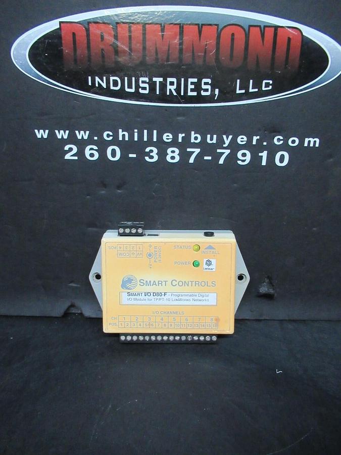 Used SMART CONTROLS SMART I/O D80-F PROGRAMABLE I/O MODULE FOR TP/FT-10 NETWORKS