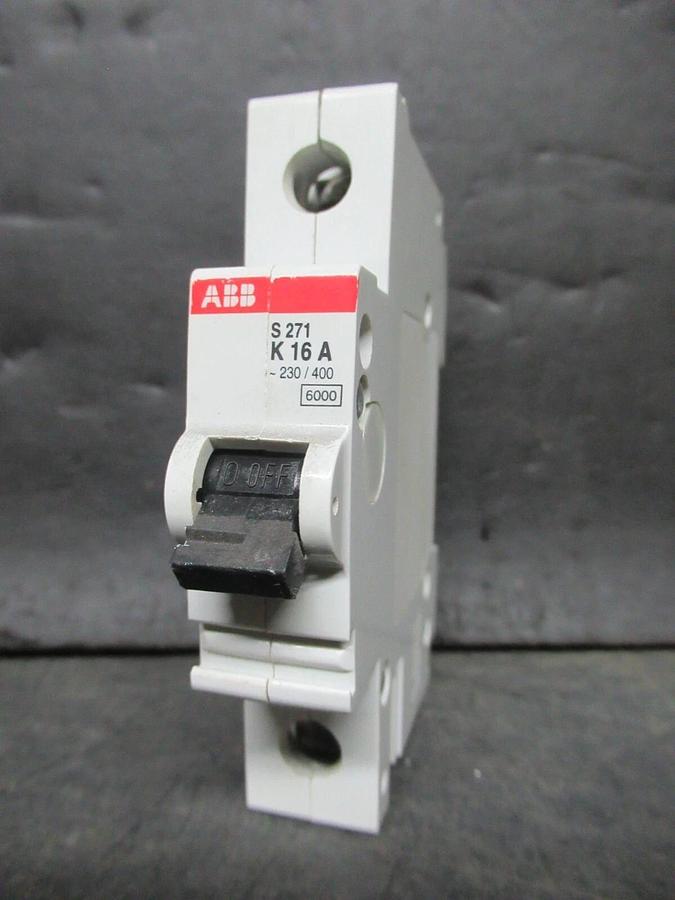 Used ABB CIRCUIT BREAKER S-271-K-16A 16 AMP 230-400 VAC **WARRANTY INCLUDED**