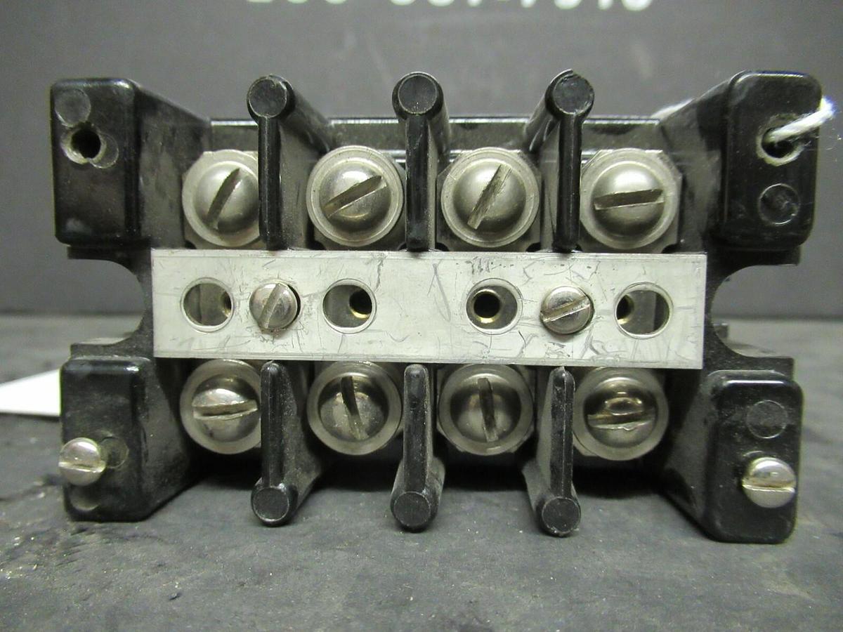 Used MARATHON FUSE HOLDER 1504 SC FOR 75 AMP 600 V FUSES **WARRANTY**