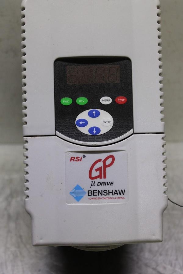 Used BENSHAW RSI VARIABLE SPEED DRIVE RSI005GP4B GP U-DRIVE 460 VOLT 12.8 AMP 5 HP