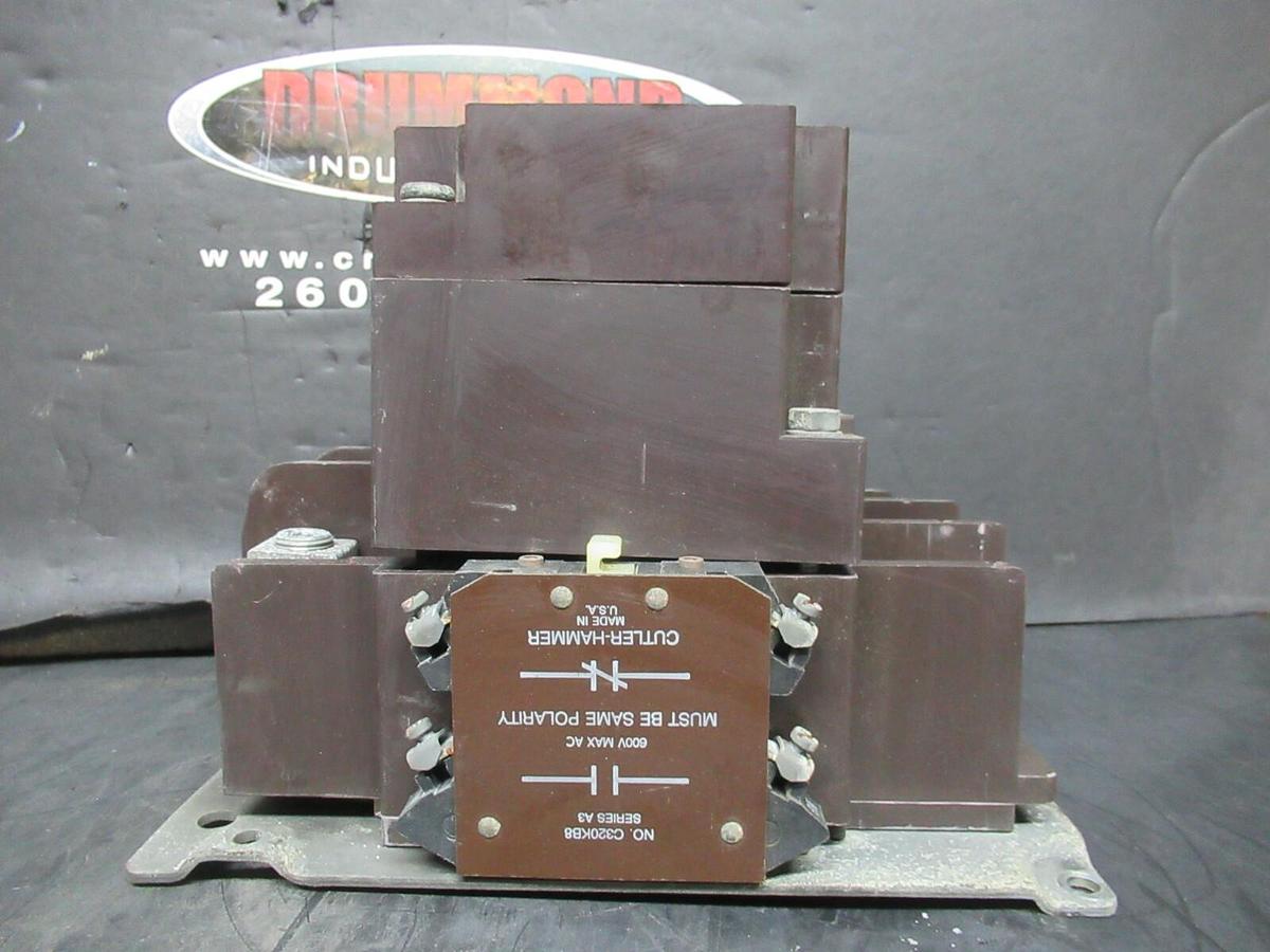 Used CUTLER-HAMMER CONTACTOR C32KN3 SER. C1 200 AMP 600V COIL: 110/120 V