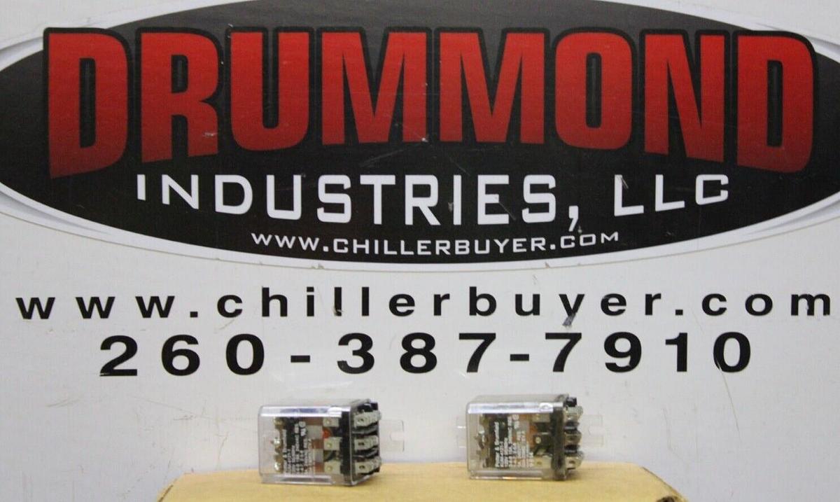 Used LOT OF 2 POTTER & BRUMFIELD RELAY KUM-4121-1 120/240 VOLT 15 AMP 024-23963