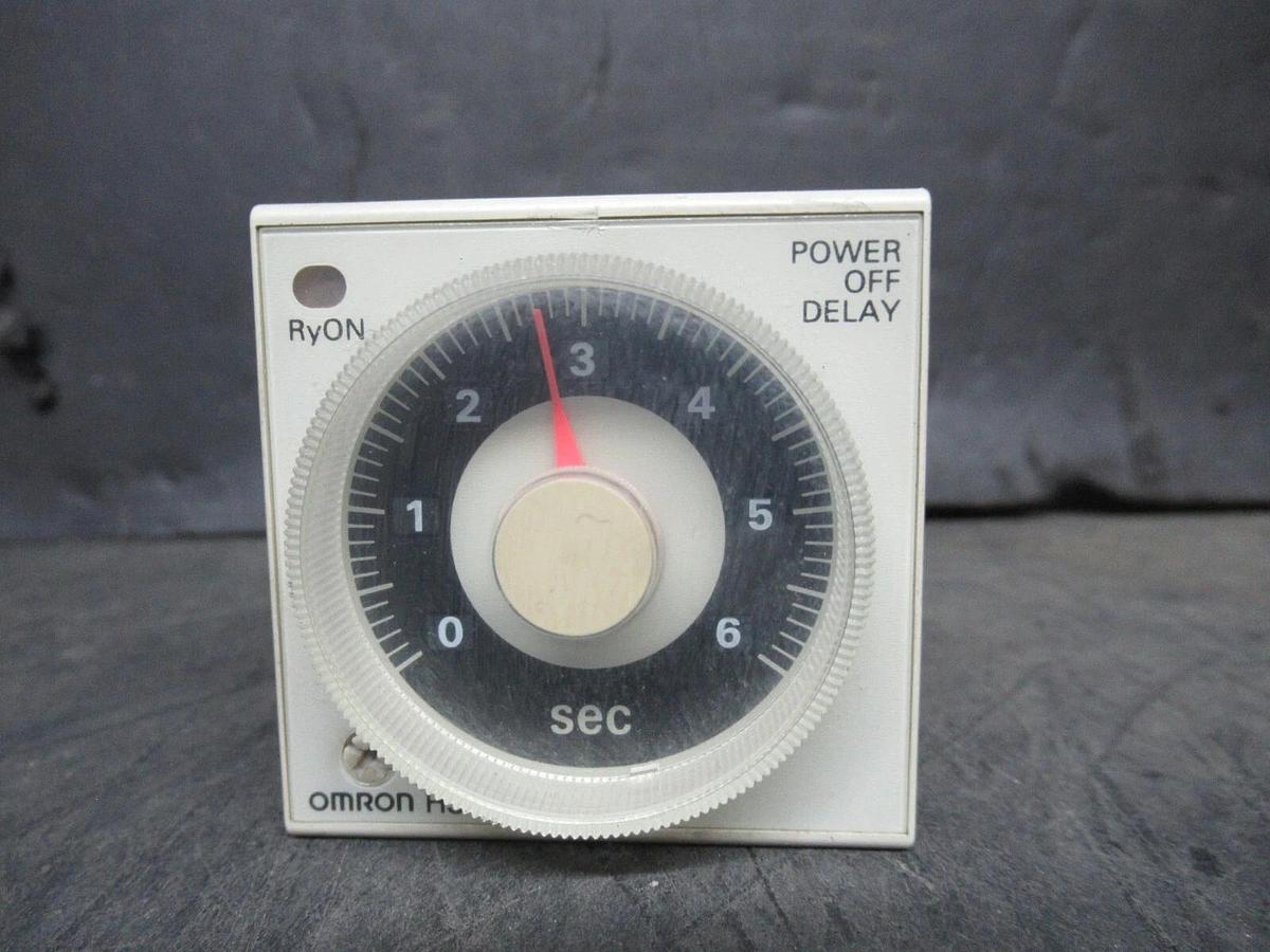 Used OMRON TIMER H3CR-H8L 200-240 VAC 5 AMP 0.6-12 SECOND **WARRANTY INCLUDED**