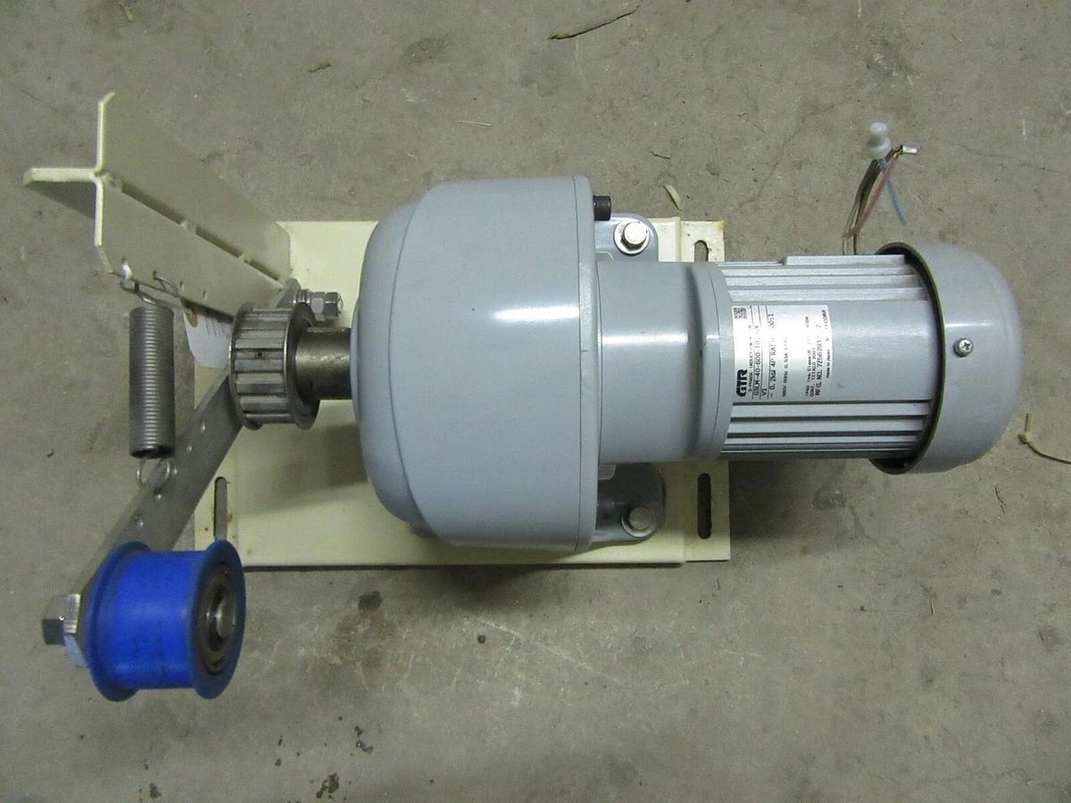 Used GTR 3-PHASE INDUCTION MOTOR GEAR REDUCER G3LM-40-600-T020WX 0.2 kW 0.53A 380V