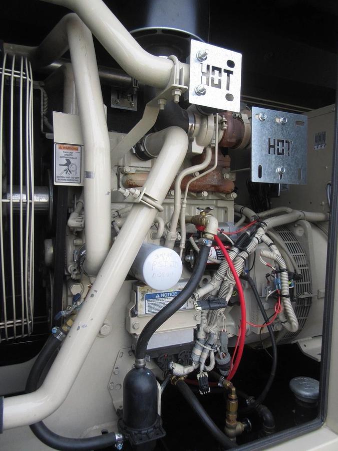 Used 50 KW DIESEL GENERATOR MTU 120/240 V  JOHN DEERE SOUND ENCLOSED 355 HRS  VIDEO