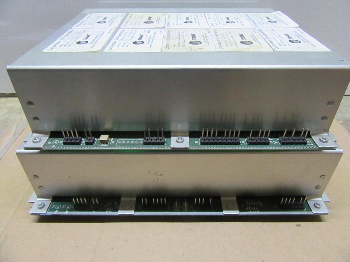 Used TRANE CHILLER CONTROL MODULE X13650361-01 REV. F W/ X13650475-05 REV. G