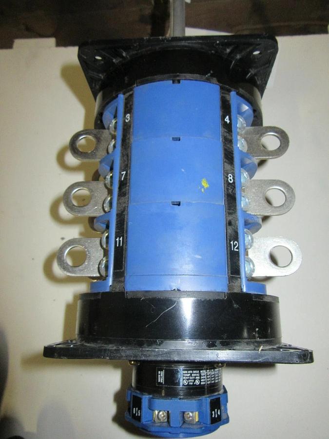 Used KRAUS & NAIMER 240 A C315 MULTI-POLE ROTARY DRUM SWITCH W/ A11 AUX 75 HP 480 VAC
