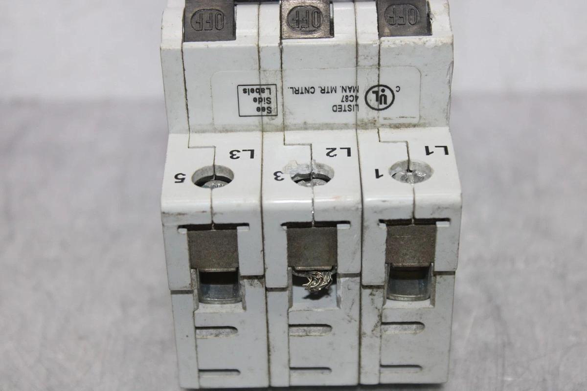 Used ABL SURSUM CIRCUIT BREAKER MA1.6U 480/277 VOLT 1.6 AMP VDE-0660 *WARRANTY*