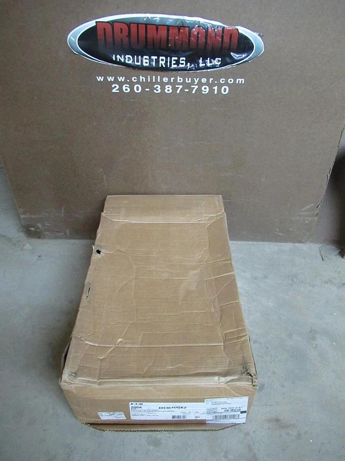 NIB EATON 200 AMP HEAVY DUTY SAFETY SWITCH DH364UGK2 TYPE 1 3-POLE 150 HP 600 V