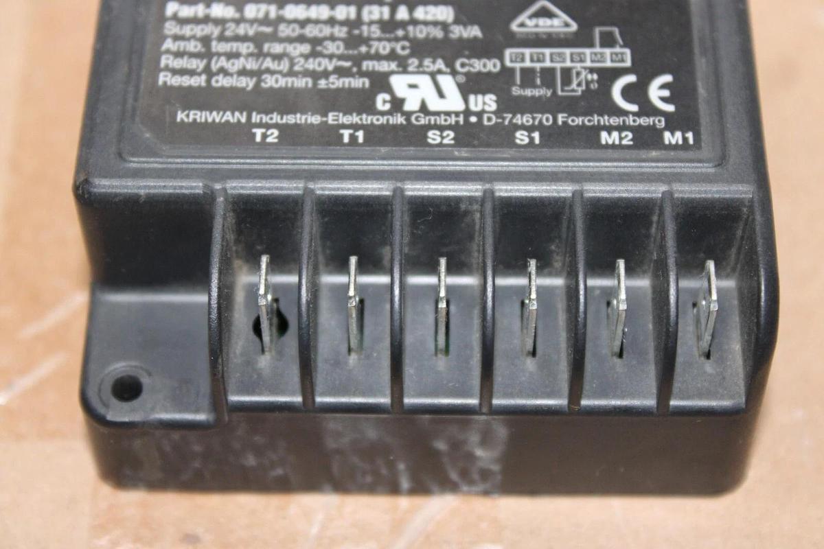 Used KRIWAN INT69 SC2 MOTOR PROTECTOR 071-0649-01 240 VOLT 2.5 AMP **WARRANTY**