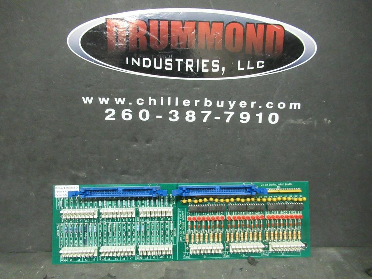Used MCQUAY 24 CH DIGITAL INPUT CIRCUIT BOARD 658160B-04 *WARRANTY* 006-000421-04