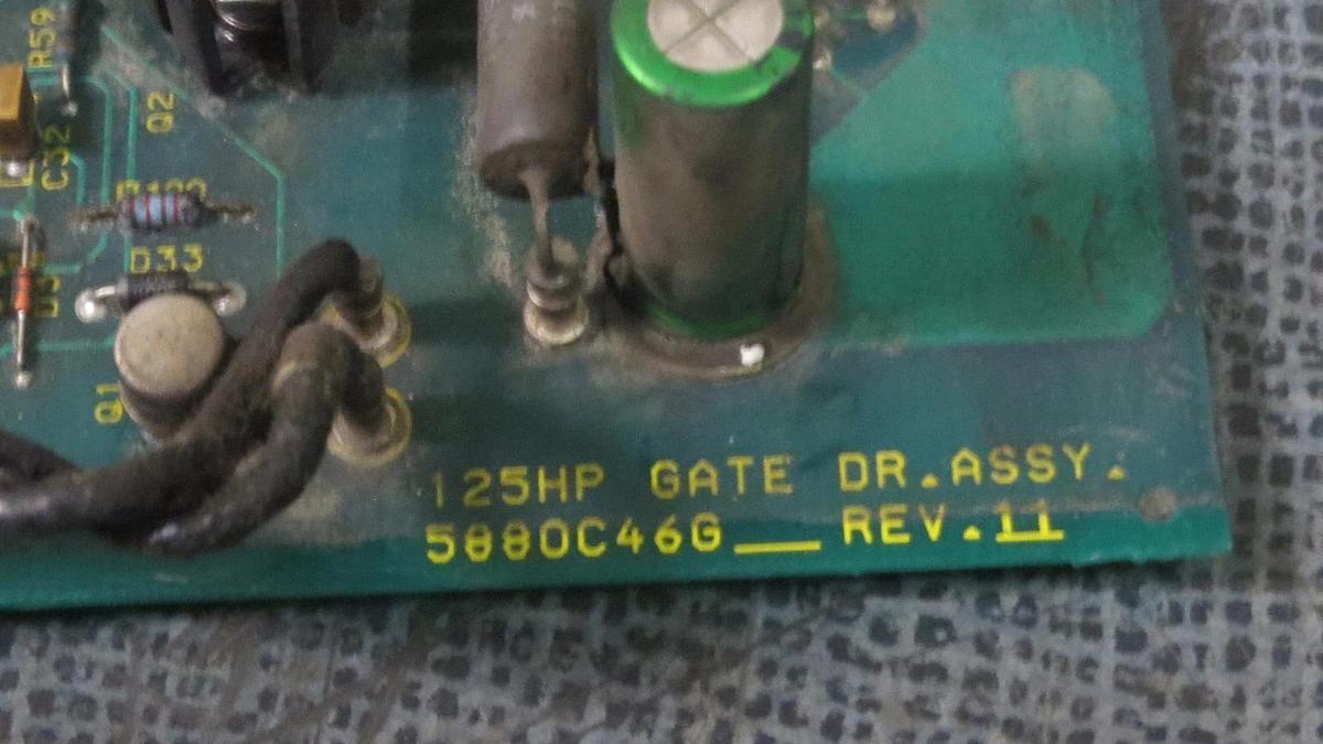 Used WESTINGHOUSE GATE DRIVER CIRCUIT BOARD 125 HP MODEL: 5880C46G **WARRANTY**