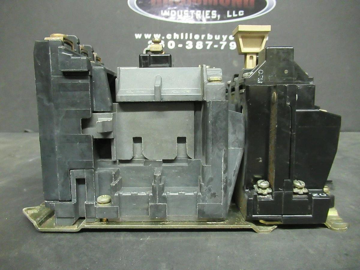 Used ALLEN BRADLEY STARTER 509-A0D SER. B 600 VAC 5 HP @ 460 VAC 18 AMP SIZE 0