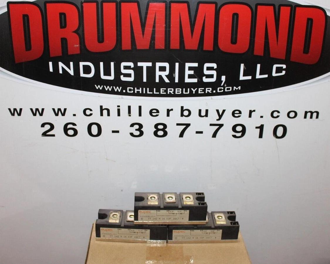 Used LOT OF 3 EUPEC POWER MODULE TT-142-N-16-KOF-16K7 POWERBLOCK **WARRANTY**