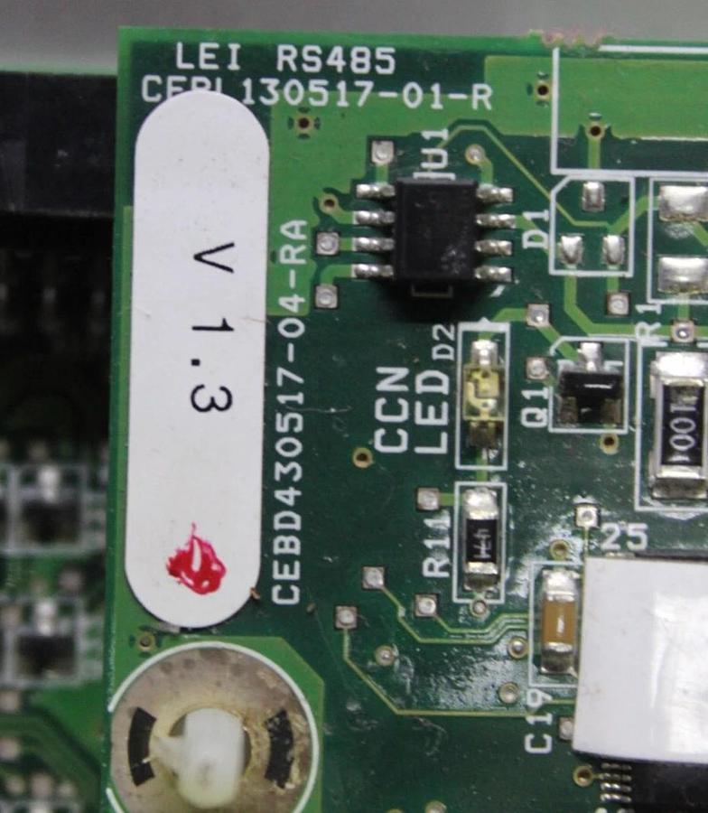 Used CARRIER HVAC MICROPROCESSOR CIRCUIT BOARD CEPL130403-02-R W/ CEPL130517-01-R