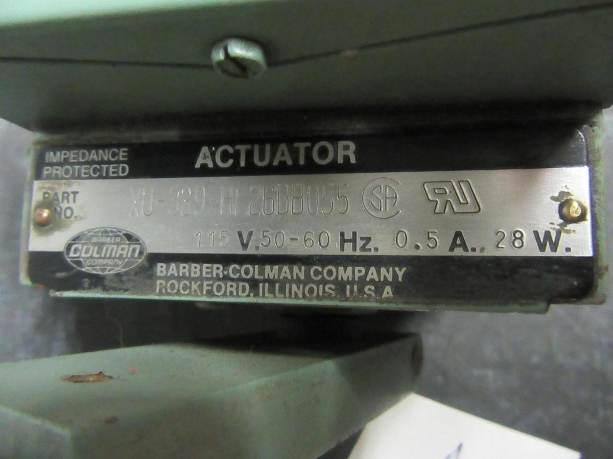 Used BARBER COLMAN ACTUATOR XU-339-HF26BB055 115 VAC 1-PHASE 0.5 AMP 28 W