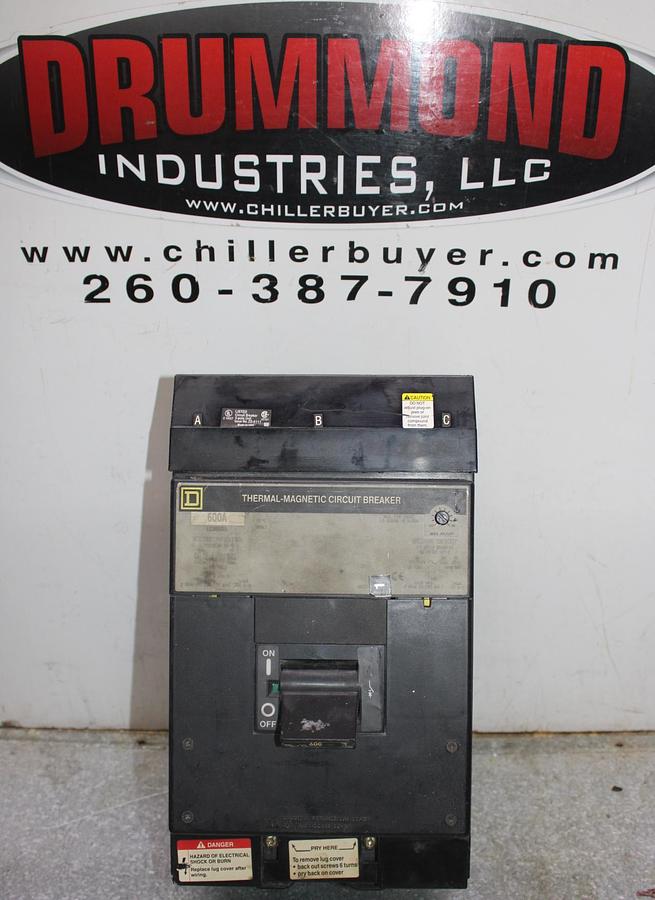 Used SQUARE D I-LINE CIRCUIT BREAKER KA36200 200 AMP 600 VAC 3-POLE