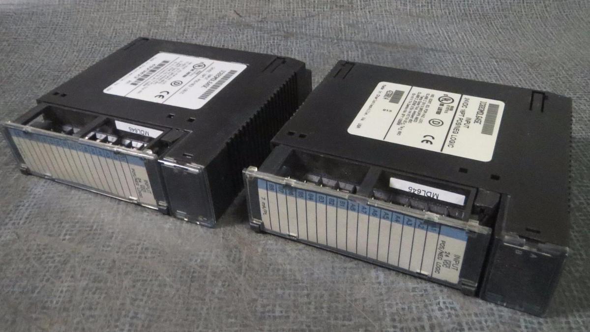 Used (1) GE FANUC INPUT MODULE 24 VDC 16 PT POS/NEG MODEL: IC693MDL645E