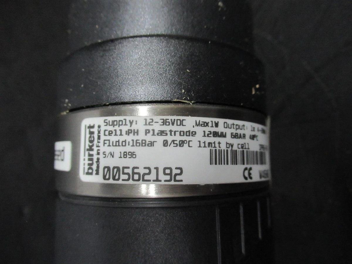 NEW SURPLUS BURKERT PLASTRODE-PH-120 NEUTRINO ELECTRODE 238724/00 00562192