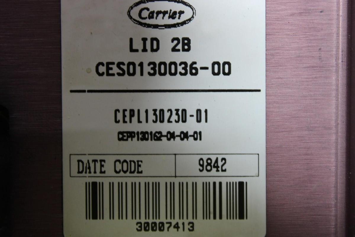Used CARRIER COMFORT NETWORK CHILLER DISPLAY CEPL130230-01 CESO130036-00