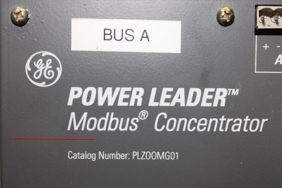 Used GE POWER LEADER MODBUS CONCENTRATOR PLZOOMG01 265VAC 250VDC 20 WATT