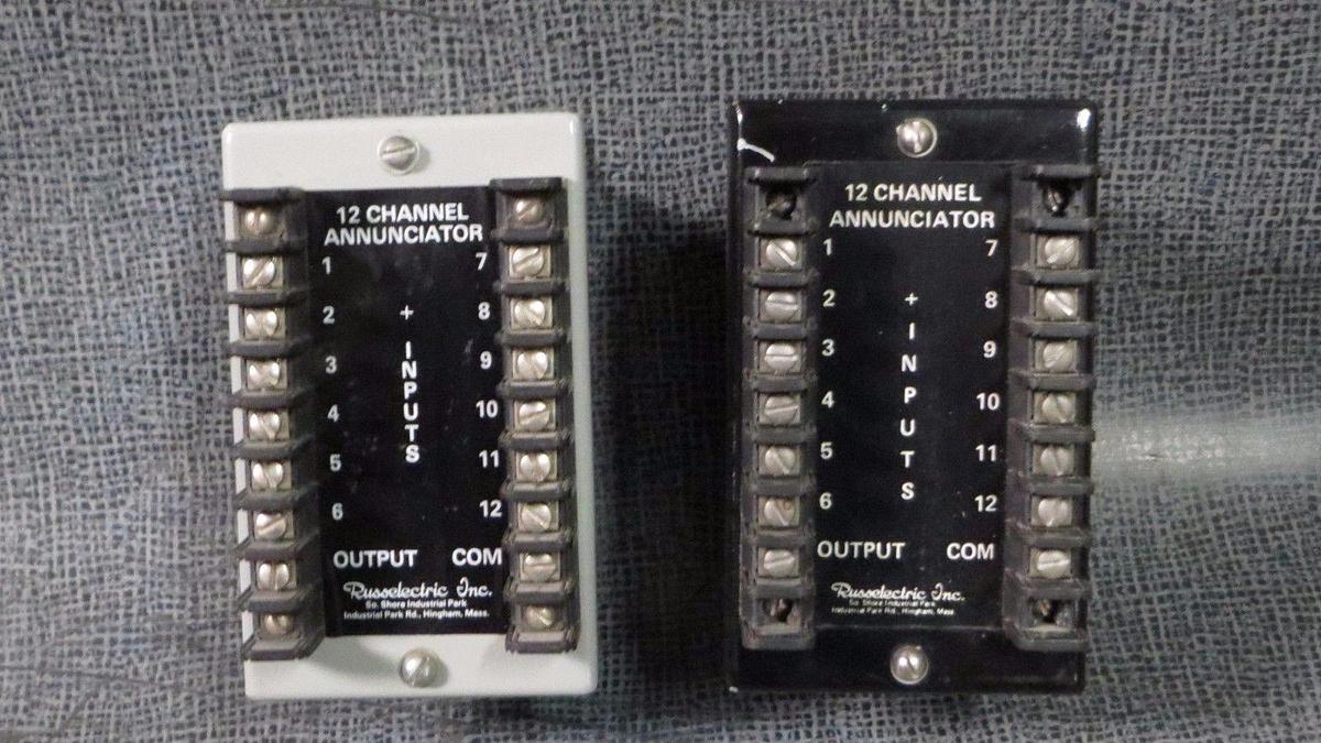 Used RUSSELECTRIC INC 12 CHANNEL ANNUNCIATOR * INCLUDES WARRANTY*