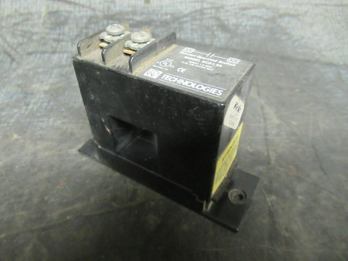 Used RF TECHNOLOGIES CURRENT OPERATED SWITCH SCS1.5A 1.5-250A 0.3A 135VAC/DC