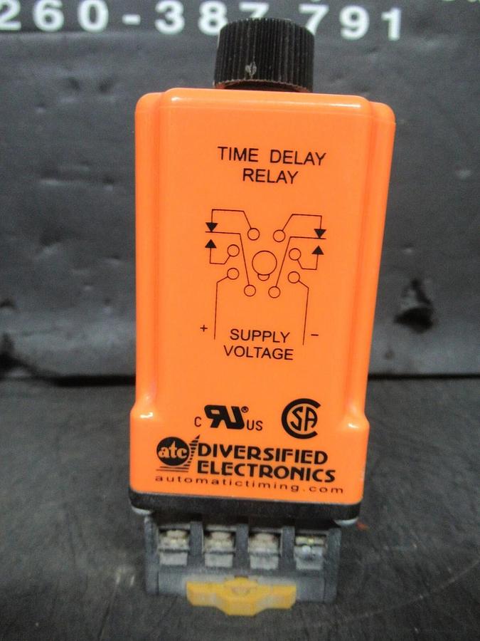 Used ATC TIME DELAY RELAY TUC-120-AKA-030 0-30 SECONDS 120 VAC/DC 10 AMP @ 250 VAC