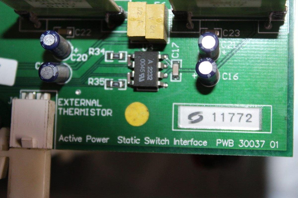 Used ACTIVE POWER UPS MODULE STATIC SWITCH INTERFACE 30036 REV. F W/ SKKT-500/18E