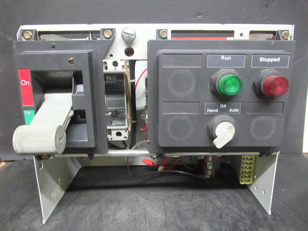 Used CUTLER HAMMER MOTOR CONTROL BUCKET 12" NEMA SIZE 1 STARTER 600 VAC 3 AMP BREAKER