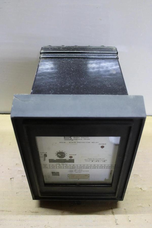 Used BASLER ELECTRIC LOSS OF EXCITATION SOLID STATE PROTECTIVE RELAY BE1-40Q