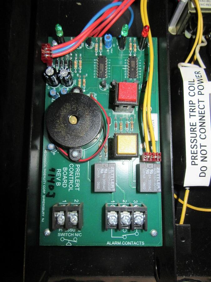 Used MECHANICAL INGENUITY PRELERT & PREVAC CHILLER PRESSURE / LEAK PREVENTION SYSTEM