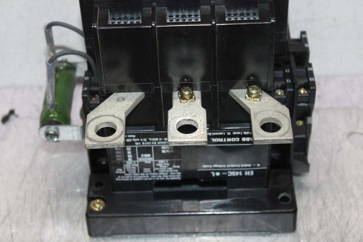 Used ABB CONTACTOR EH145C-YL11 200 AMP 600 VAC 3-POLE 125 HP COIL: 24 VDC