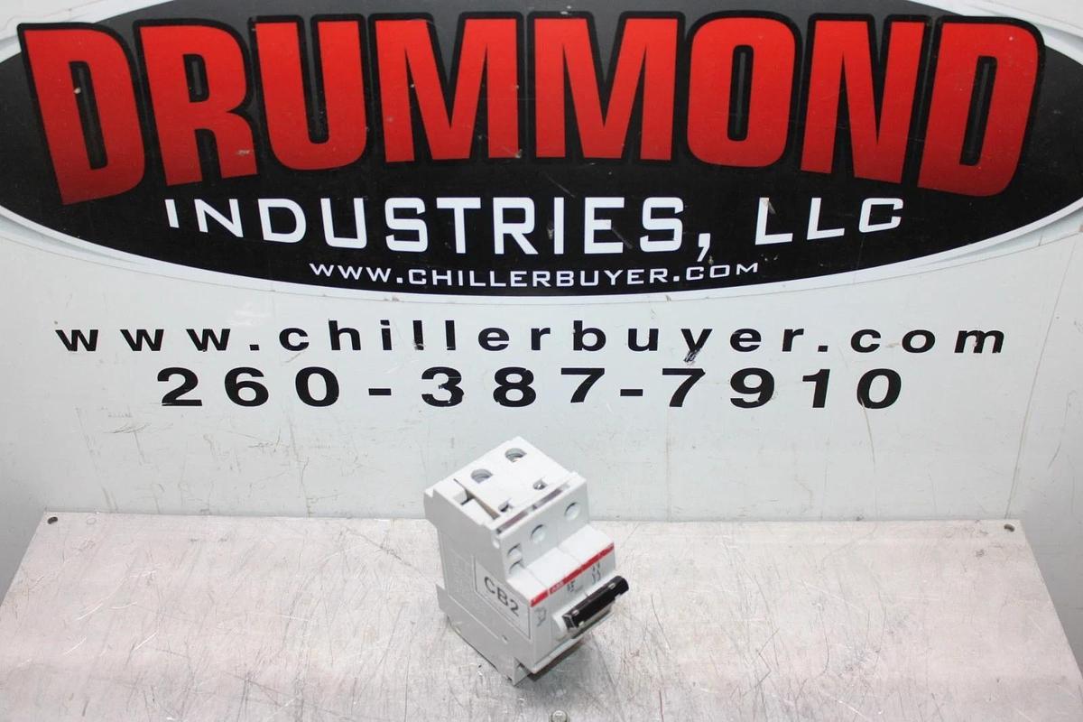 Used ABB CIRCUIT BREAKER S-262-D-8 400 VAC 8 AMP 2-POLE W/ AUXILIARY CONTACT