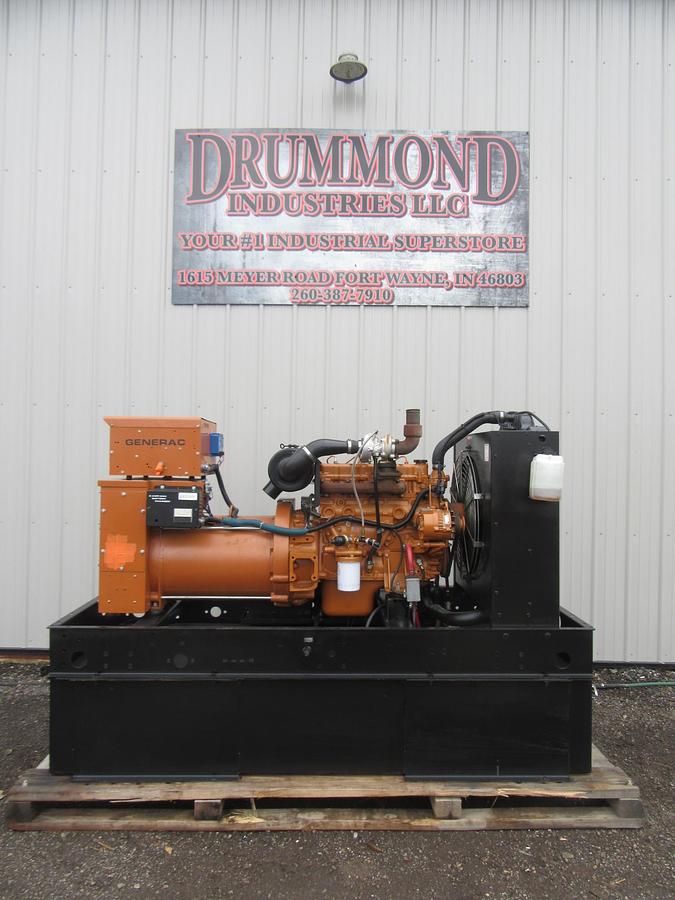 Used 50 KW DIESEL GENERATOR GENERAC 120/240 V 4.0 HINO ONLY 398 HOURS VIDEO SHIPPING