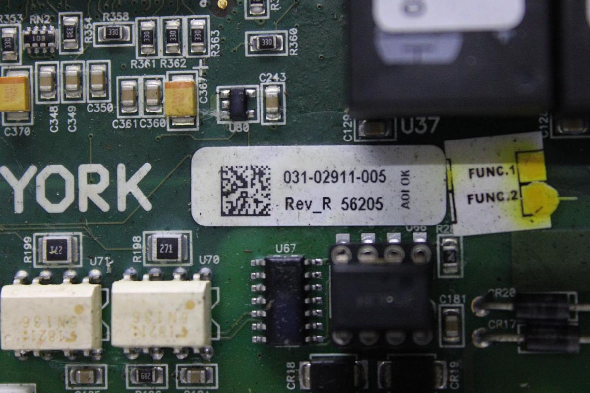 Used YORK CHILLER I/O CIRCUIT BOARD 031-01743-002 REV. I **WARRANTY**