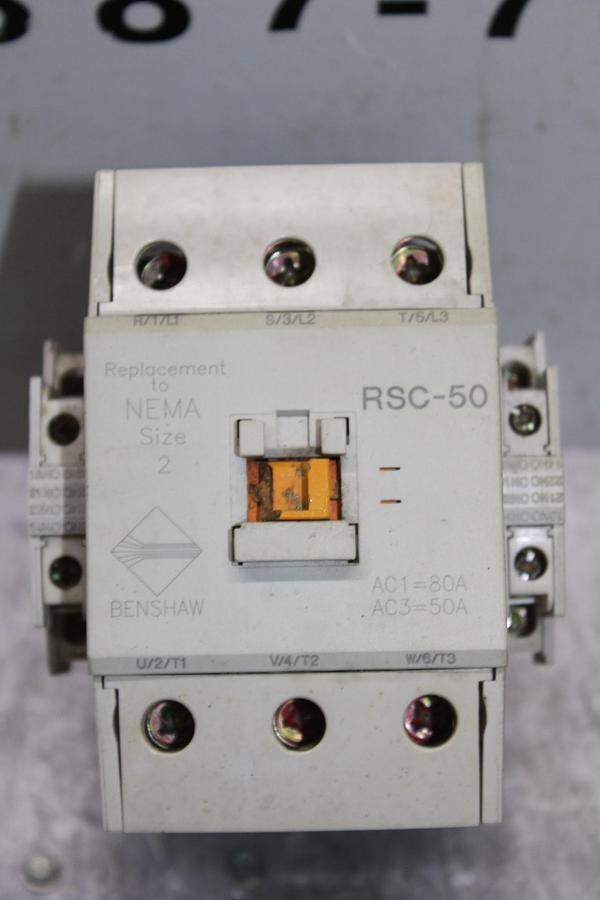 Used BENSHAW NEMA CONTACTOR RSC-300 SIZE 5 350 AMP 600 VOLT 3-POLE