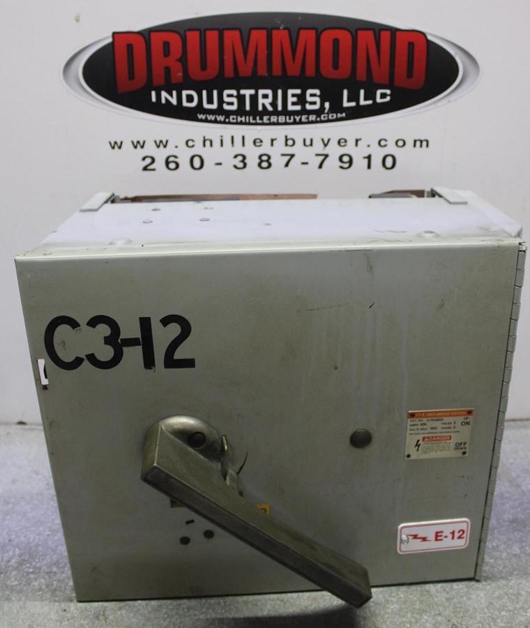 Used ITE VACU-BREAK PANELBOARD SWITCH V7F3604 200 AMP 600 VOLT 3-PHASE 3-POLE