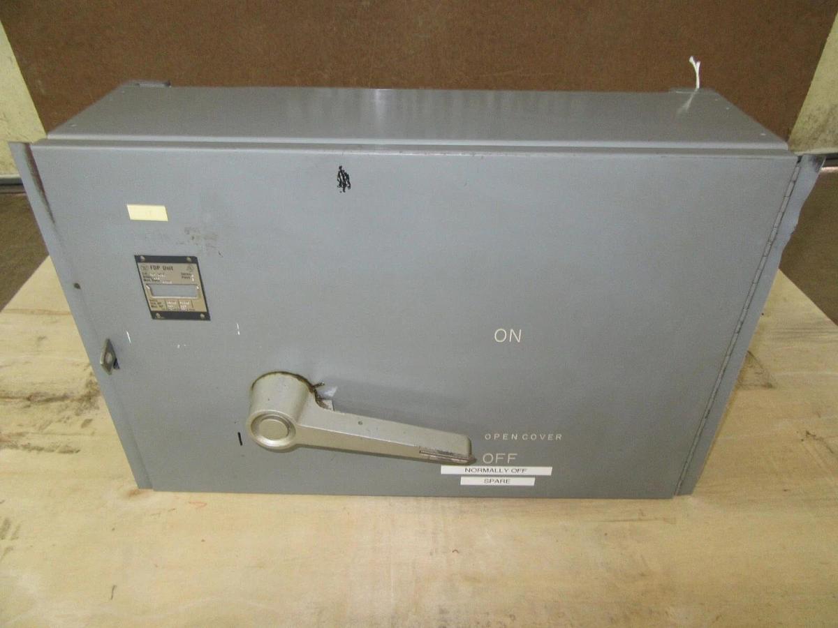 Used WETINGHOUSE FUSE PANELBOARD SWITCH FDP-365R 400 AMP 600 VAC 350 HP 3-POLE
