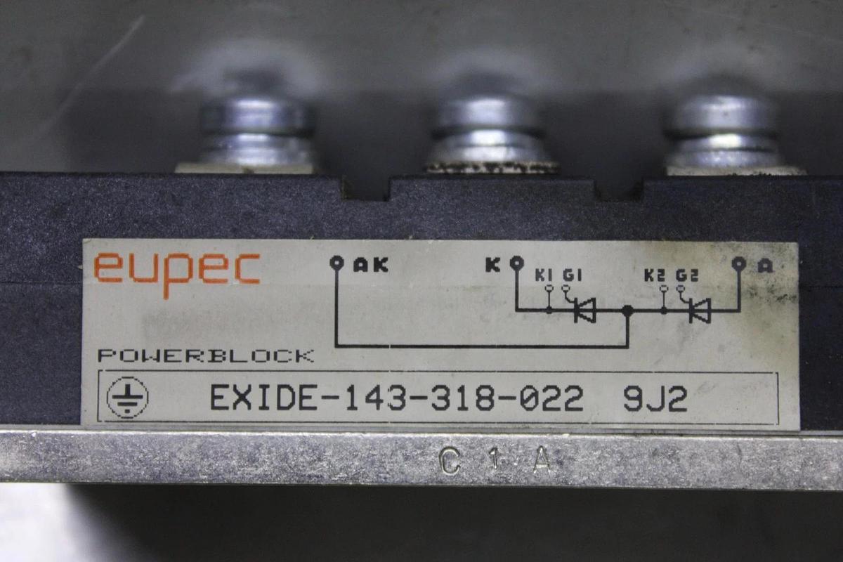 Used EUPEC POWERBLOCK POWER MODULE EXIDE-143-318-022 9J2 *WARRANTY*