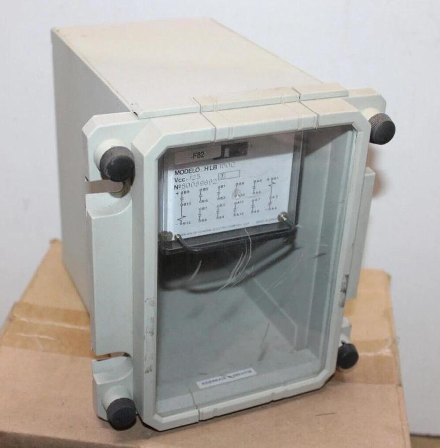Used GENERAL ELECTRIC ENCLOSED RELAY HLB100C 125 VCC **WARRANTY INCLUDED**
