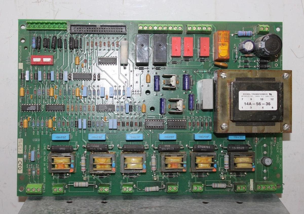 Used BENSHAW REDISTART MICRO POWER CARD CIRCUIT BOARD BIPCM1PWR **WARRANTY**