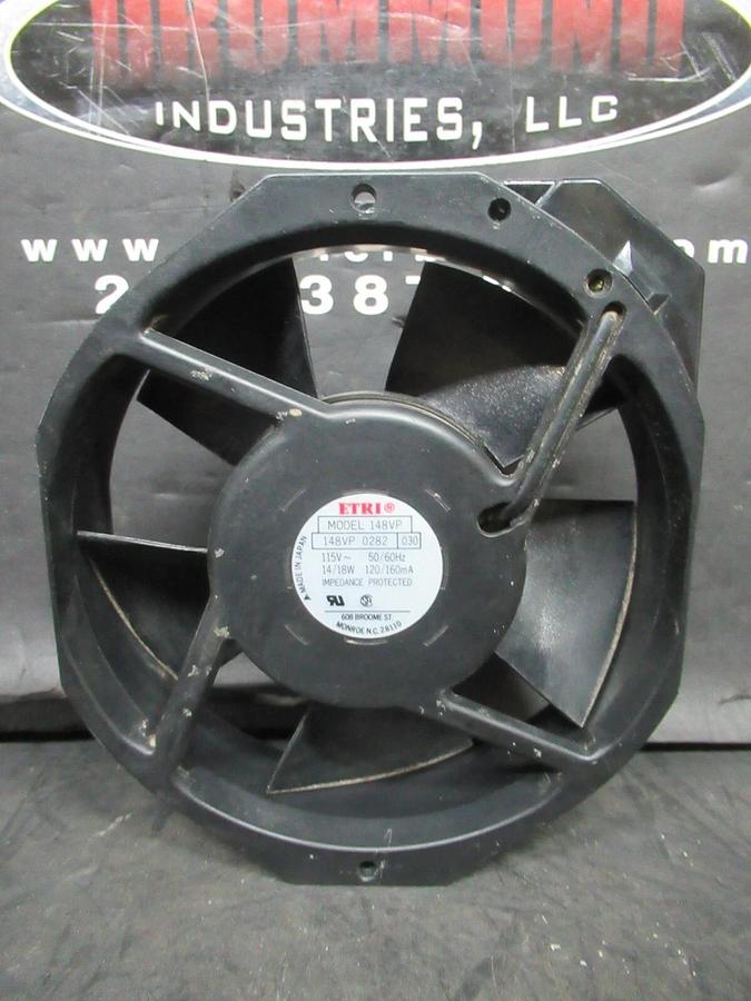 Used ETRI AXIAL FAN 148VP-0281-030 115 VAC 50/60HZ 14/18 WATT 120/160 MA **WARRANTY**