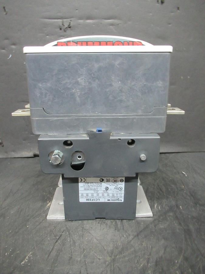 Used SCHNEIDER ELECTRIC CONTACTOR LC1F330 600 VAC 250 HP 400 AMP 3-PHASE 3-POLE
