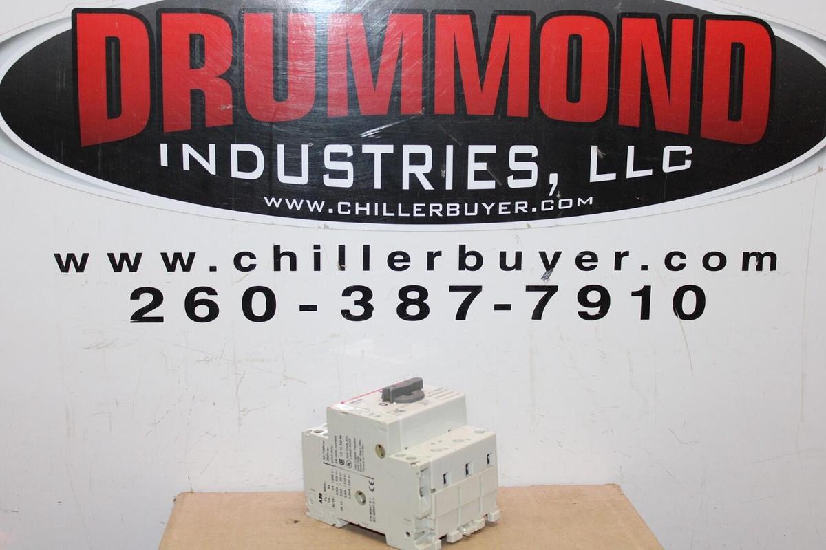 Used ABB MANUAL MOTOR STARTER MS325 6.3-9 AMP 600 VAC 3-PHASE 3-POLE 7.5 HP