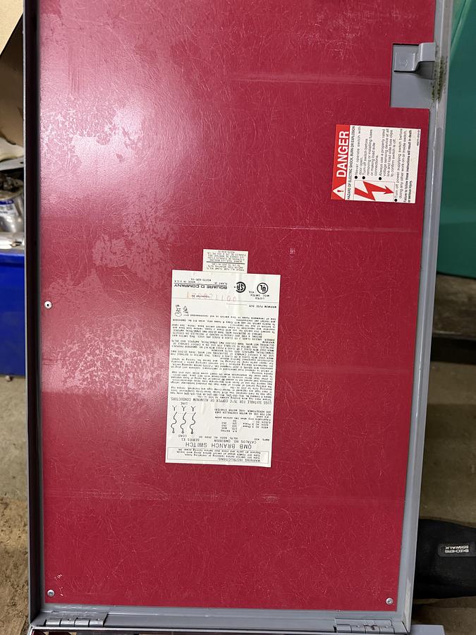 Used FURNAS DEFINITE PRUPOSE CONTACTOR 42GE35AF551R 90 AMP 600 VAC 50 HP 3-PHASE