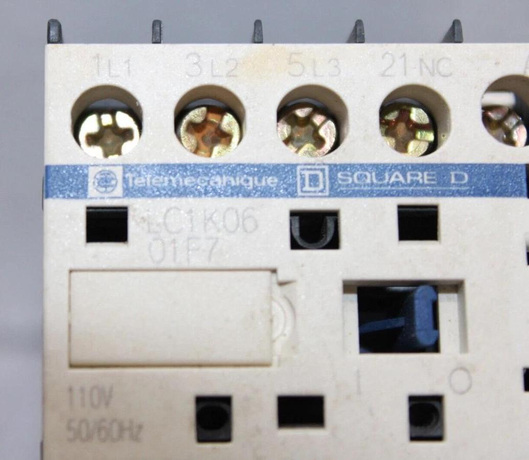 Used TELEMECANIQUE CONTACTOR LC1K0601F7 15 AMP 600 VAC 3 HP COIL: 110V *WARRANTY*